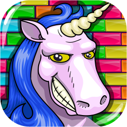 Brick Breaker Unicorn game logo