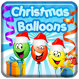 Christmas Balloons Game Logo