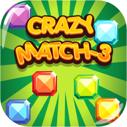 Crazy Match 3 game logo