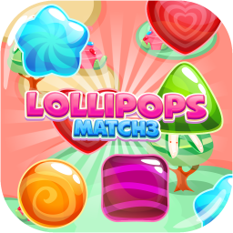 Lollipops Match 3 game logo