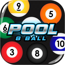 Pool 8 Ball Game Logo