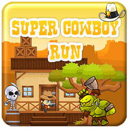 Super Cowboy Run game logo