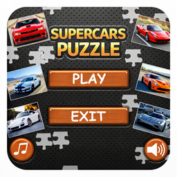 Supercars Puzzle game logo